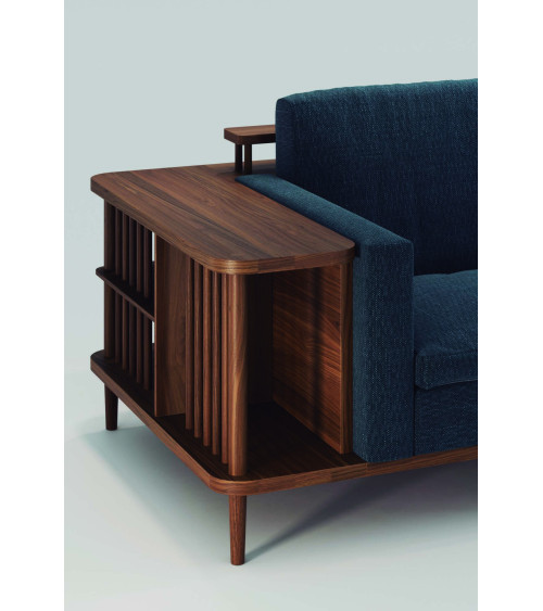 Canapé Scaffold avec bibliothèque en bois massif | WEWOOD