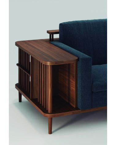 Scaffold Sofa with Solid Wood Bookcase | WEWOOD