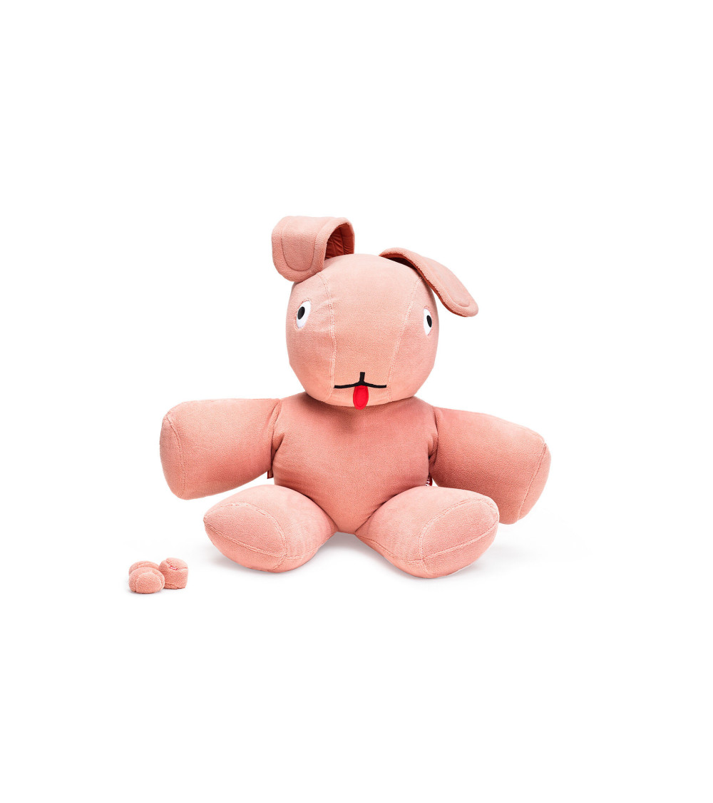 Pouf a forma di coniglio in peluche "CO9 XS Teddy" | BHOME by Arredi Barbàra