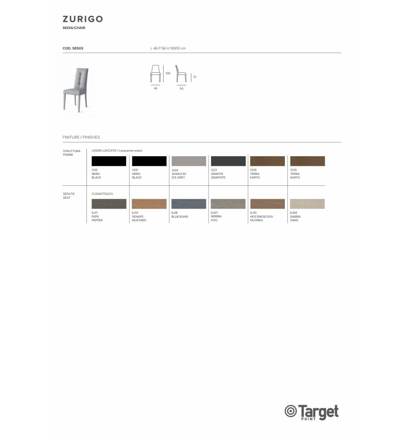 Sedia Zurigo – Target Point | Bhome by Arredi Barbàra