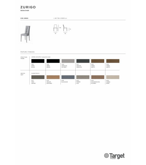 Zurigo Chair – Target Point | Bhome by Arredi Barbàra