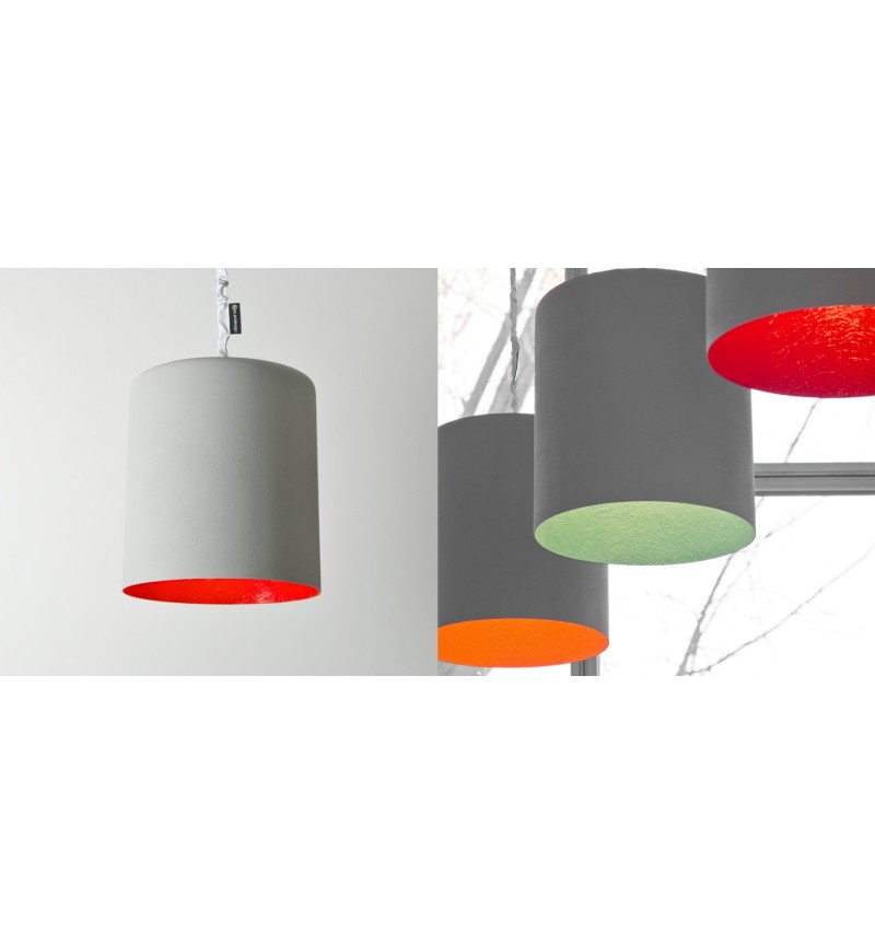 Lampada a sospensione Bin Cemento IN-ES.ARTDESIGN | BHOME by Arredi Barbàra