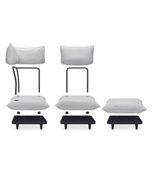 Poltrona lounge modulare da esterno "Paletti Seat" | BHOME by Arredi Barbàra