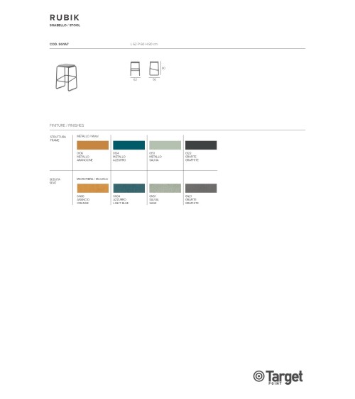 Taburete Rubik Target Point | Bhome by Arredi Barbàra
