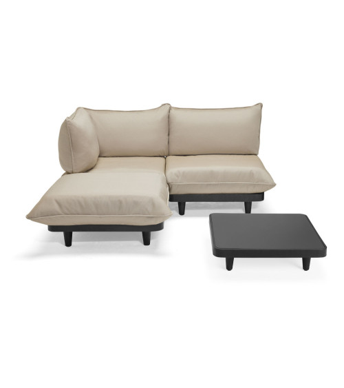 Set lounge modulare da esterno "Paletti Set Medium Royal Brulee + Table Anthracite" | BHOME by Arredi Barbàra