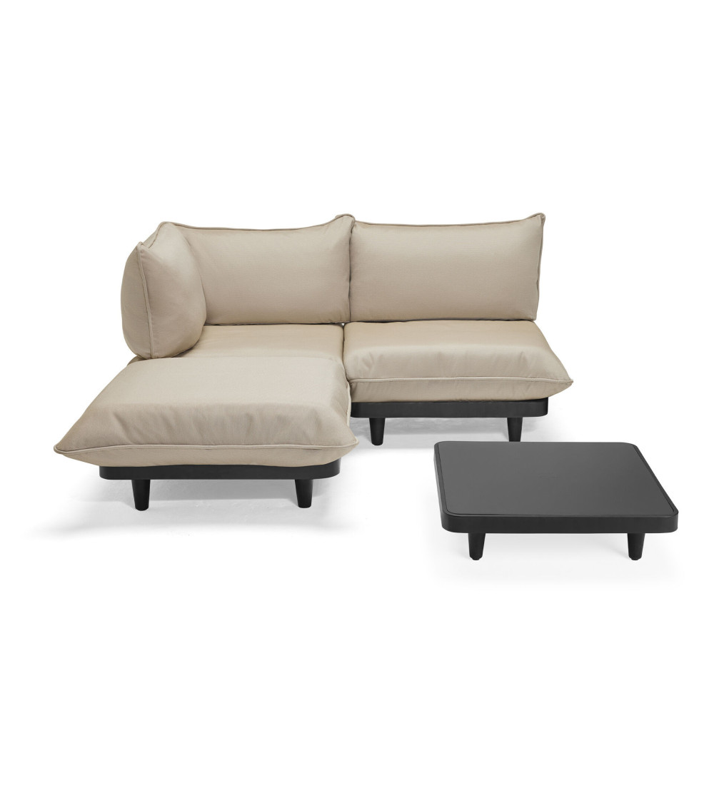 Set lounge modulare da esterno "Paletti Set Medium Royal Brulee + Table Anthracite" | BHOME by Arredi Barbàra