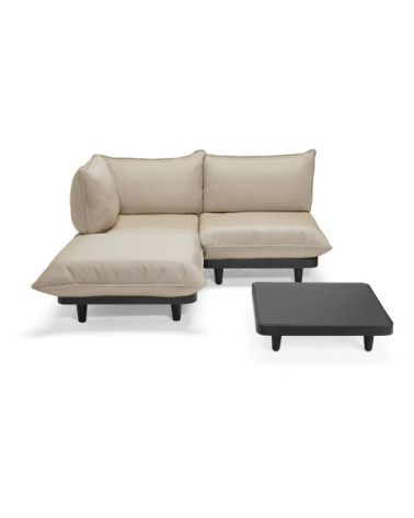 Set lounge modulare da esterno "Paletti Set Medium Royal Brulee + Table Anthracite" | BHOME by Arredi Barbàra