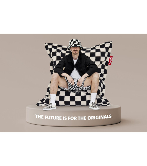 Poltrona sacco "Original Slim Teddy Chess" | BHOME by Arredi Barbàra