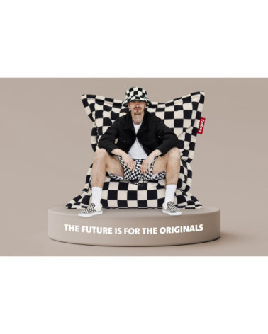 Poltrona sacco "Original Slim Teddy Chess" | BHOME by Arredi Barbàra