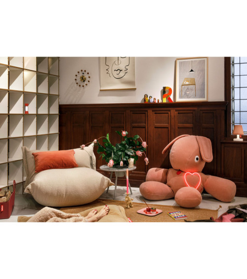 Pouf a forma di coniglio in peluche "CO9 XS Teddy" | BHOME by Arredi Barbàra