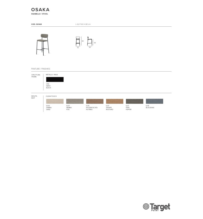 Osaka Stool Target Point | Bhome by Arredi Barbàra