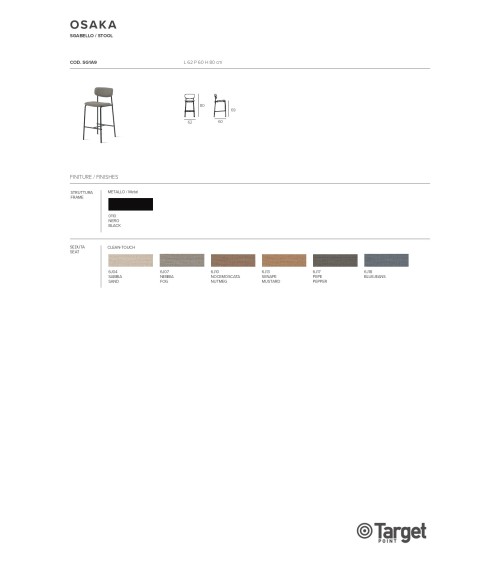 Osaka Stool Target Point | Bhome by Arredi Barbàra