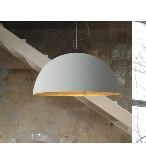 Lampada a sospensione Mezza Luna Cemento IN-ES.ARTDESIGN | BHOME by Arredi Barbàra