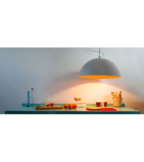 Lampada a sospensione Mezza Luna Cemento IN-ES.ARTDESIGN | BHOME by Arredi Barbàra