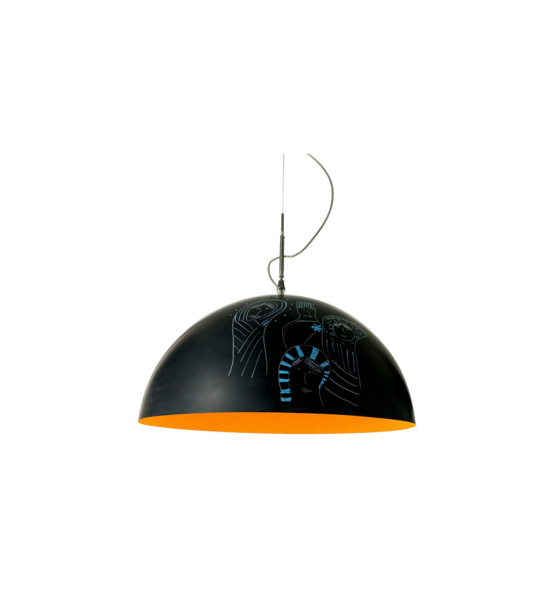 Lampada a sospensione Mezza Luna Lavagna IN-ES.ARTDESIGN | BHOME by Arredi Barbàra