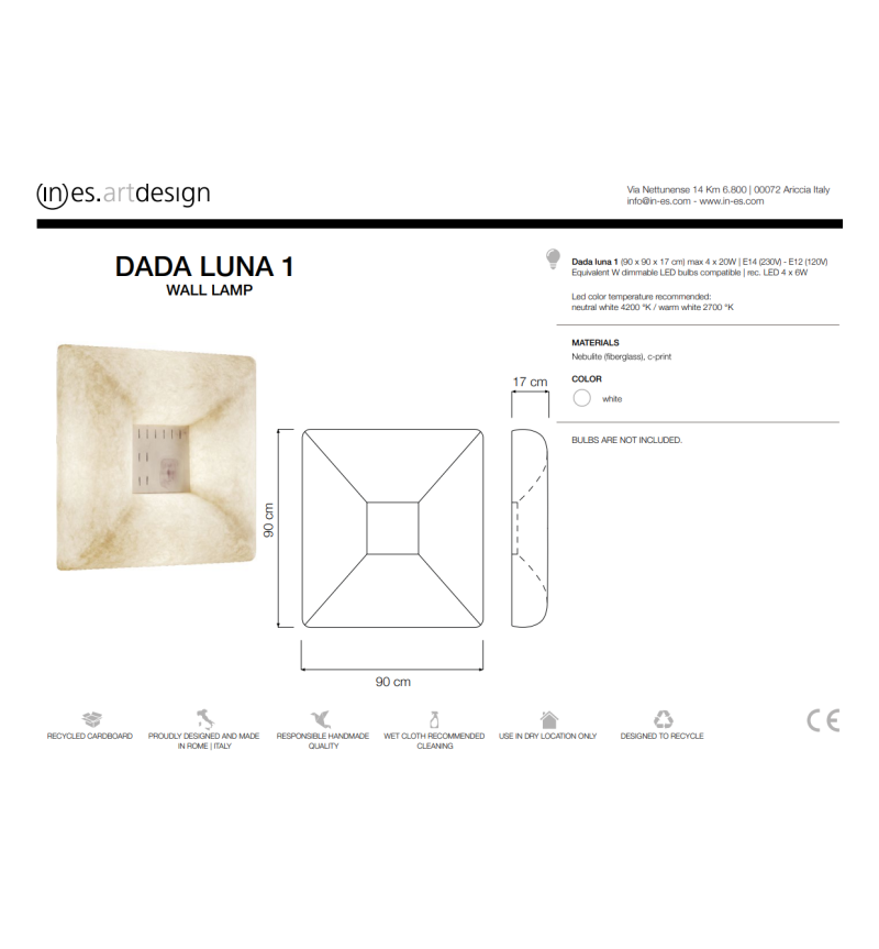 Lámpara de Pared Dada Luna 1 – IN-ES.ARTDESIGN | BHOME