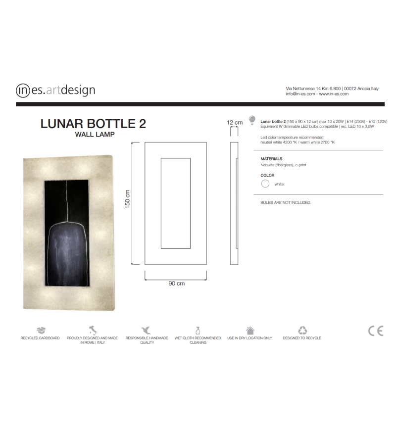 Wandleuchte Lunar Bottle 2 – IN-ES.ARTDESIGN | BHOME