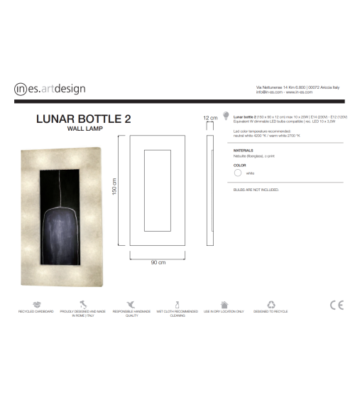 Wandleuchte Lunar Bottle 2 – IN-ES.ARTDESIGN | BHOME