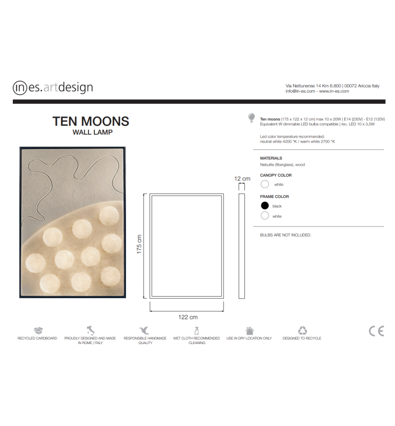 Lámpara de Pared Ten Moons – IN-ES.ARTDESIGN | BHOME