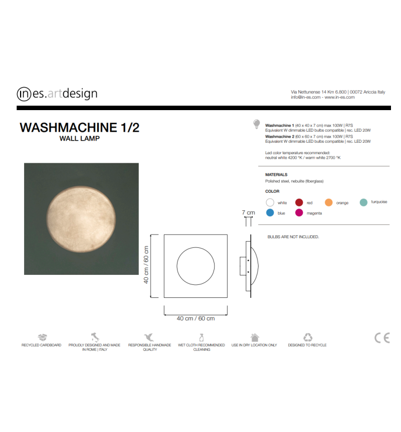 Wandleuchte Washmachine – IN-ES.ARTDESIGN | BHOME