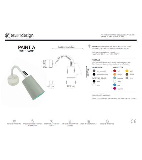 Tischlampe Paint A Cemento – IN-ES.ARTDESIGN | BHOME