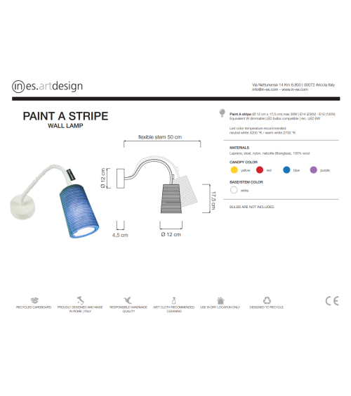 Table Lamp Paint A Stripe – IN-ES.ARTDESIGN | BHOME