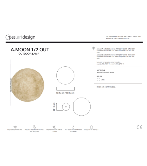 Outdoor Lamp A.Moon Out – IN-ES.ARTDESIGN | BHOME