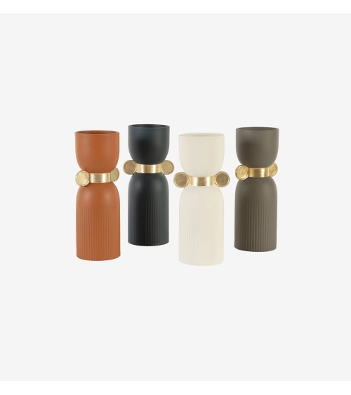 Impero Vase TONIN CASA | Keramikvase mit Goldring | BHOME