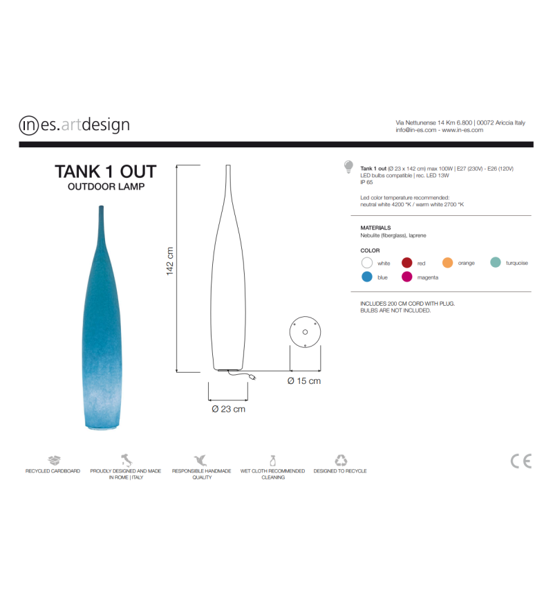 Lámpara Outdoor Tank 1 Out – IN-ES.ARTDESIGN | BHOME