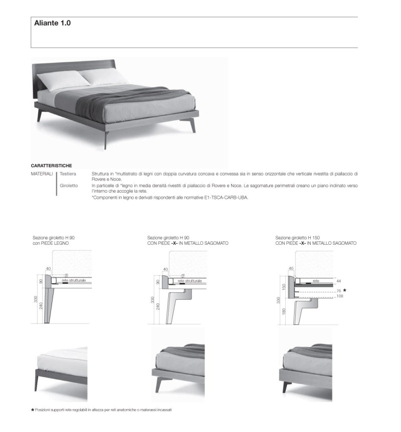 Letto Aliante 1.0 SANGIACOMO | Bhome by Arredi Barbàra