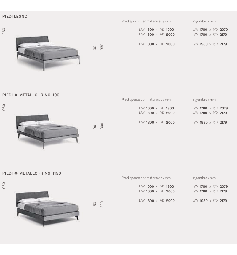 Cama Aliante 2.0 – SANGIACOMO | Bhome by Arredi Barbàra