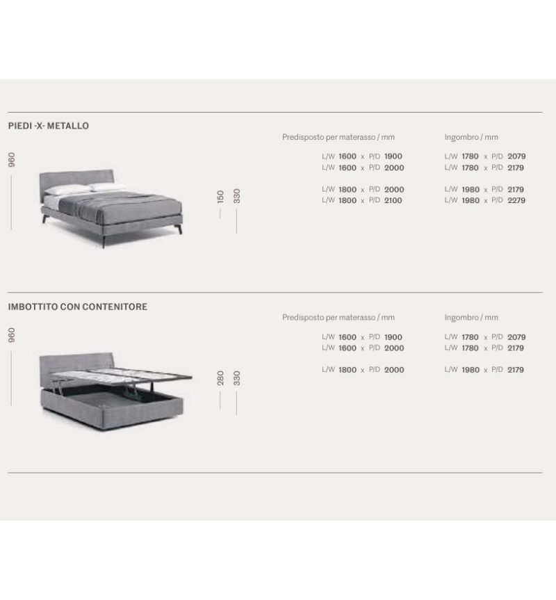 Letto Aliante 3.0 SANGIACOMO | Bhome by Arredi Barbàra