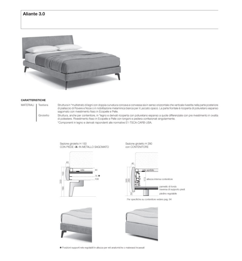 Cama Aliante 3.0 – SANGIACOMO | Bhome by Arredi Barbàra