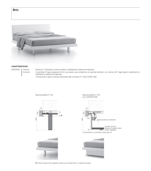Brio Bett – SANGIACOMO | Bhome by Arredi Barbàra