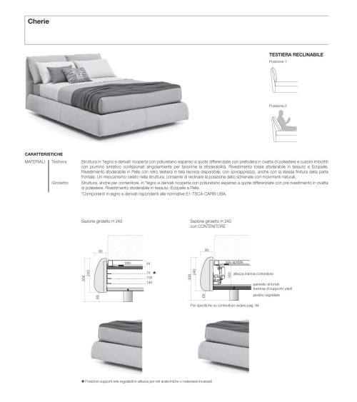 Lit Cherie rembourré – SANGIACOMO | Bhome by Arredi Barbàra