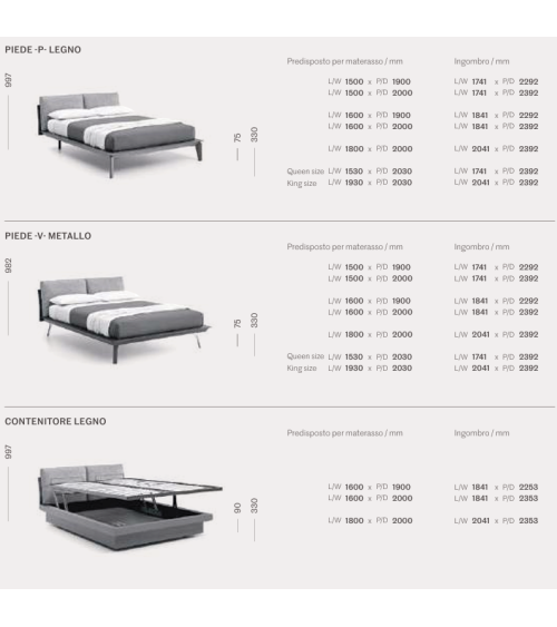 Abbraccio Legno Gepolstertes Bett – SANGIACOMO | Bhome by Arredi Barbàra