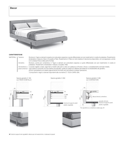 Lit Decor rembourré – SANGIACOMO | Bhome by Arredi Barbàra