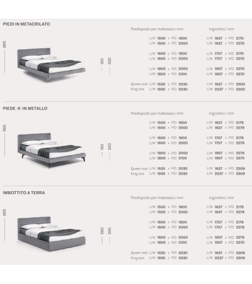 Letto Dorian SANGIACOMO | Bhome by Arredi Barbàra