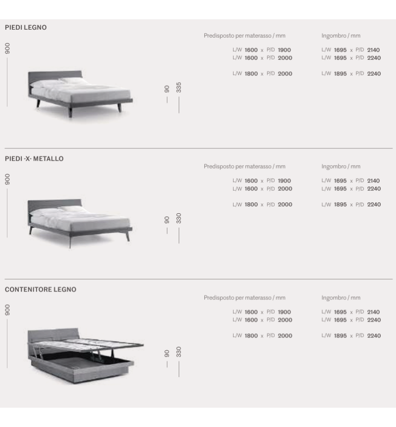 Cama Febo 1.0 – SANGIACOMO | Bhome by Arredi Barbàra