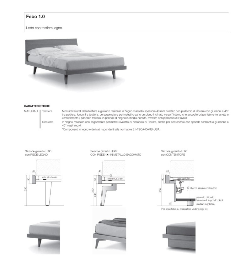 Febo 1.0 Bed – SANGIACOMO | Bhome by Arredi Barbàra