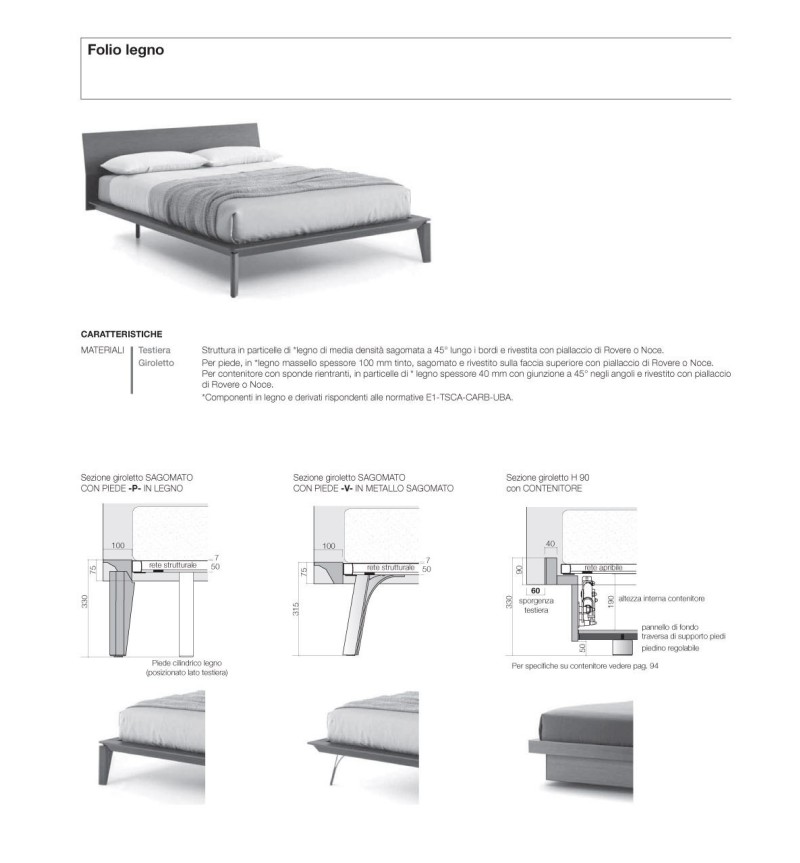 Lit Folio Legno – SANGIACOMO | Bhome by Arredi Barbàra