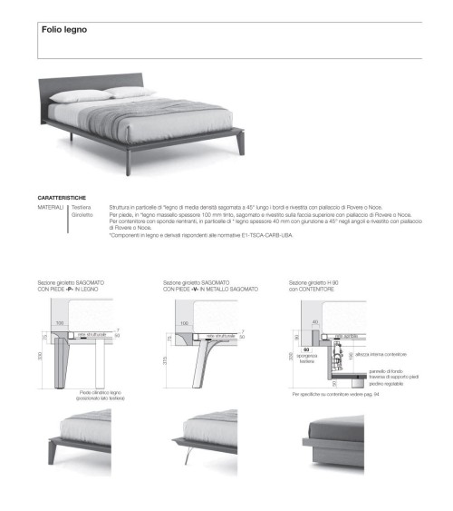 Lit Folio Legno – SANGIACOMO | Bhome by Arredi Barbàra
