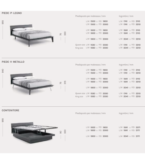 Letto Folio Legno SANGIACOMO | Bhome by Arredi Barbàra