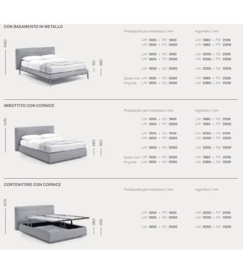 Gaston Bed SANGIACOMO | Upholstered Designer Bed BHOME