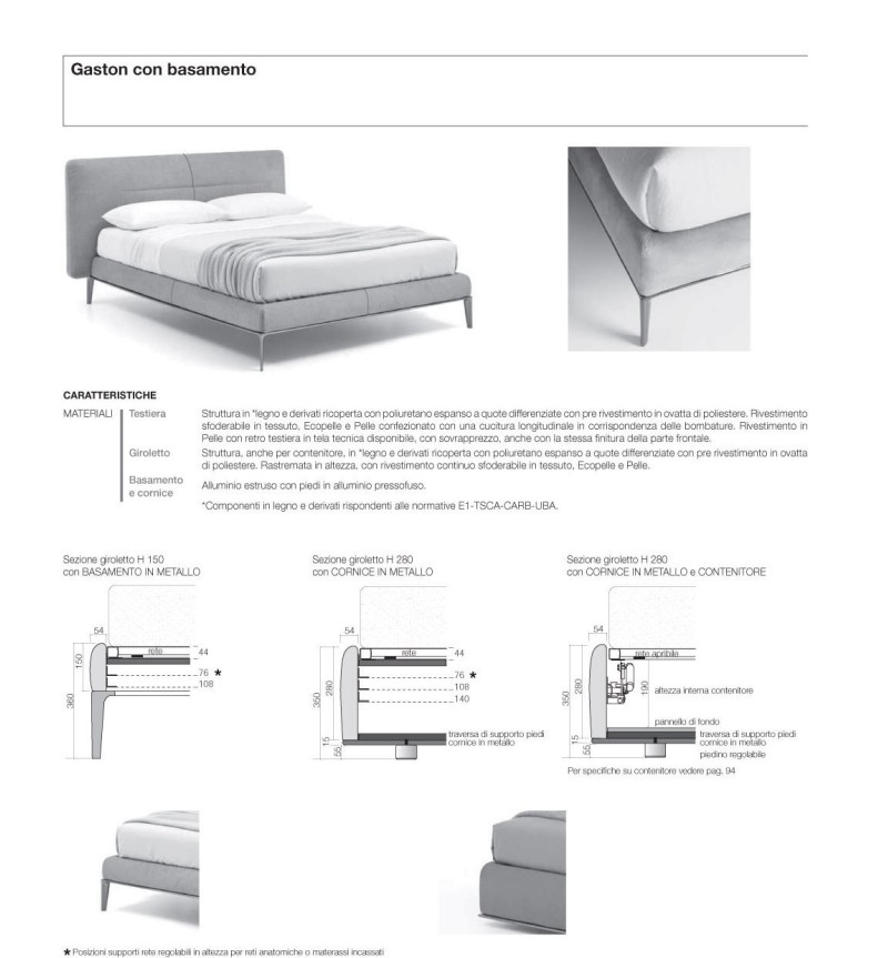 Lit Gaston – SANGIACOMO | BHOME by Arredi Barbàra