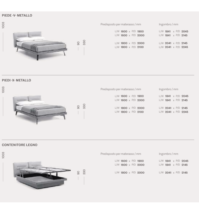 Milo Bed – SANGIACOMO | BHOME by Arredi Barbàra