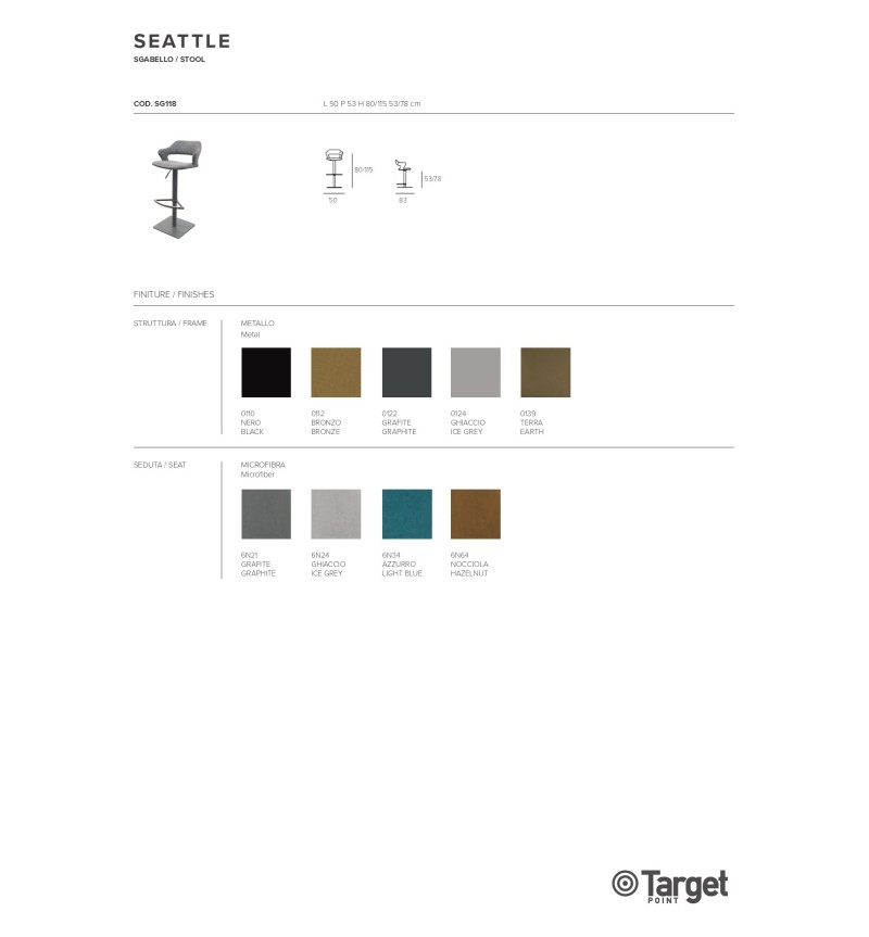 Tabouret Seattle Target Point | Bhome by Arredi Barbàra