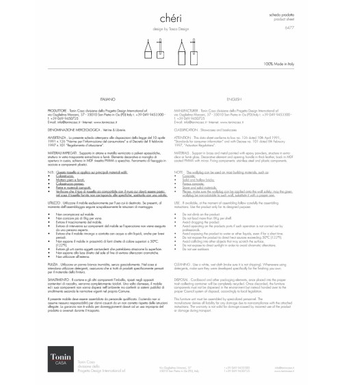 Bibliothèque Chèri Tonin Casa – Vitrine de design | BHOME by Arredi Barbàra