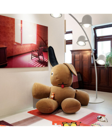 Pouf a forma di coniglio in peluche "CO9 XS Teddy" | BHOME by Arredi Barbàra