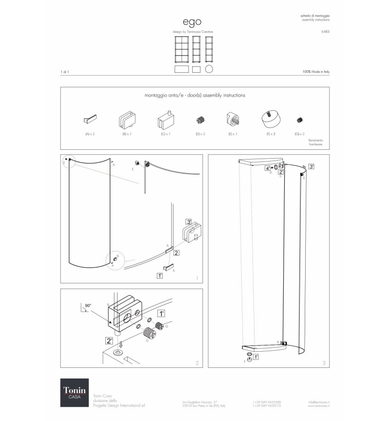 Ego Vitrine Tonin Casa – Eleganz aus Kristall | BHOME by Arredi Barbàra